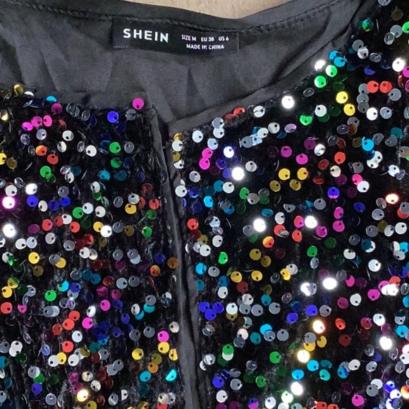 SHEIN Multicolor Sequin Jacket New in Packaging - Picture 6 of 7